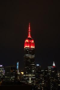 On the night of November 4th, in yet another example of the juxtaposition between American media and politics, the Empire State Building lit up the Manhattan skyline in red lights, signifying the Republicans' winning of the U.S. Senate (photo courtesy of christiNYCa via Flickr Creative Commons)