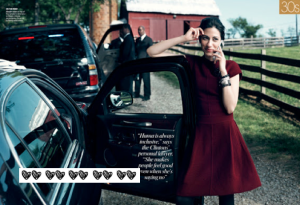 Abedin in a 2007 Vogue article on her work with the Clinton family