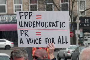 A protest sign in Guelph, ON https://flic.kr/p/RRKDNp
