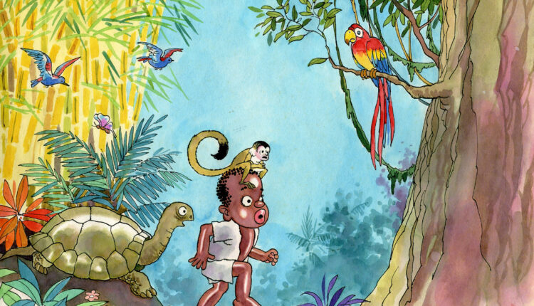 Cocorí 3rd Edition Book Cover illustrated by Hugo Díaz