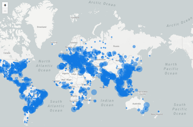 map of ip addresses blocked by Russia